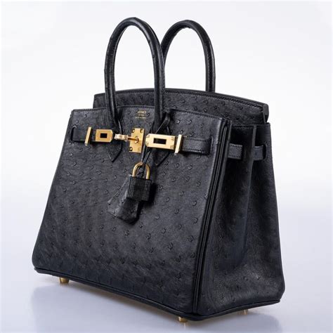 hermes birkin ostrich black.